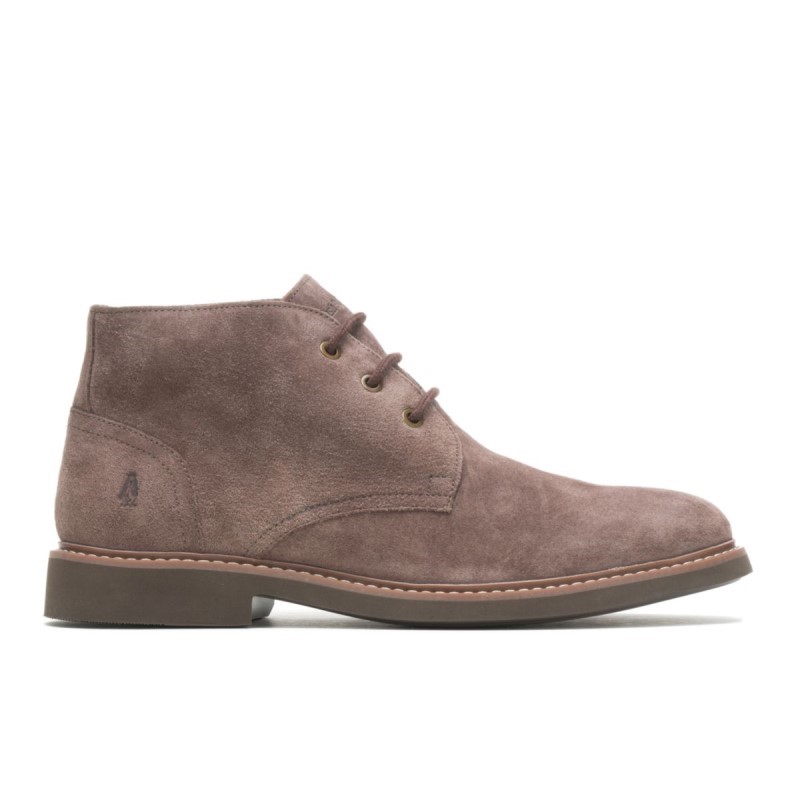 Men's Detroit Chukka Hush Puppies Dark Brown Suede