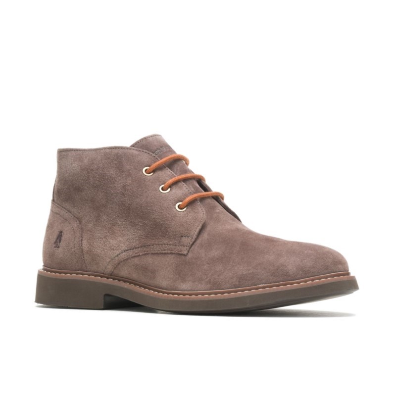 Men's Detroit Chukka Hush Puppies Dark Brown Suede