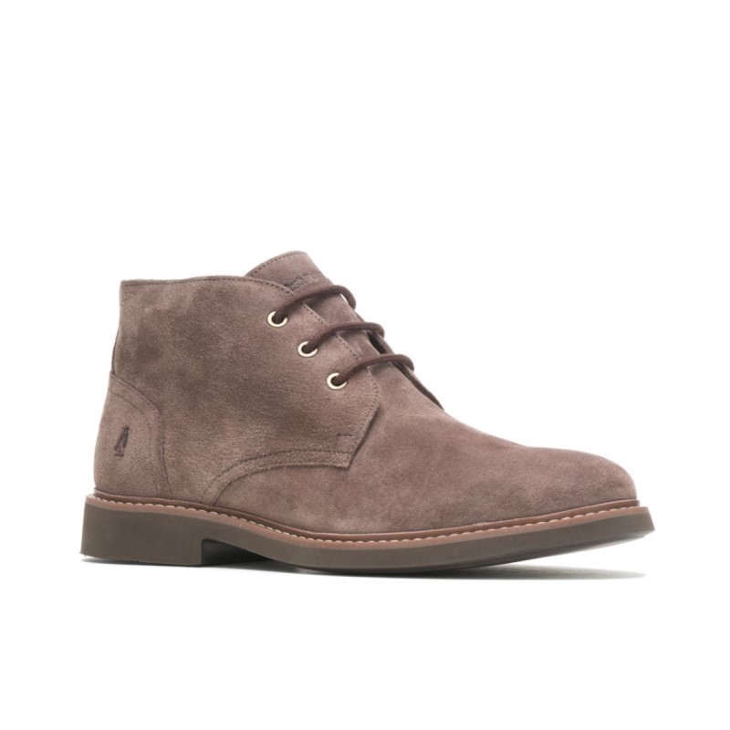 Men's Detroit Chukka Hush Puppies Dark Brown Suede