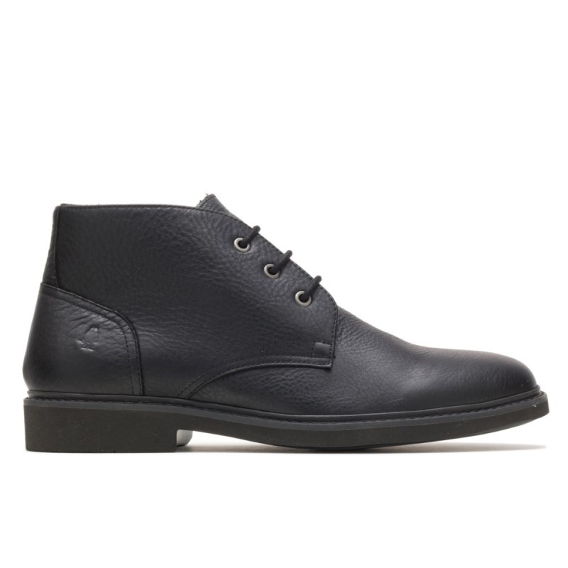 Men's Detroit Chukka Hush Puppies Black Leather