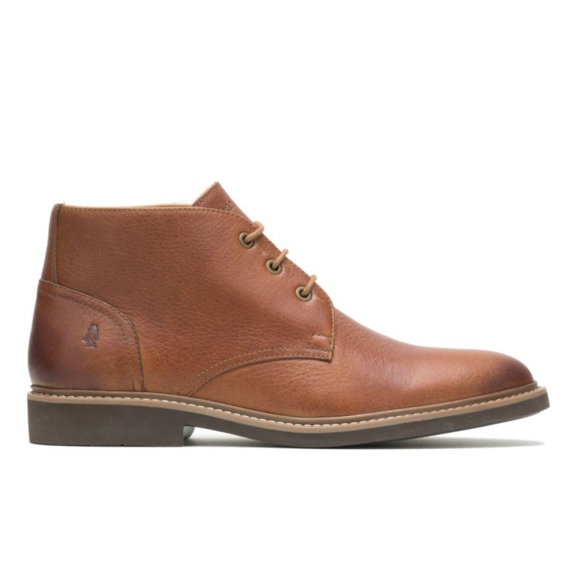 Men's Detroit Chukka Hush Puppies Cognac Leather