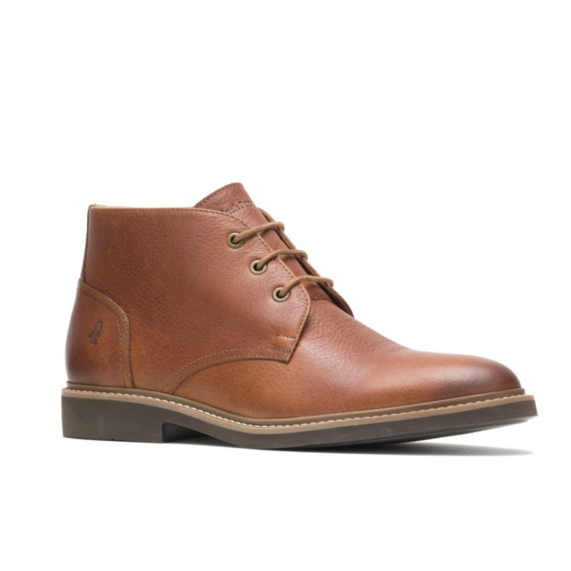 Men's Detroit Chukka Hush Puppies Cognac Leather