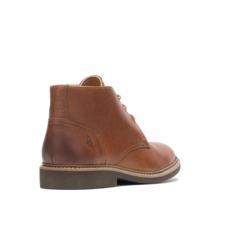 Men's Detroit Chukka Hush Puppies Cognac Leather