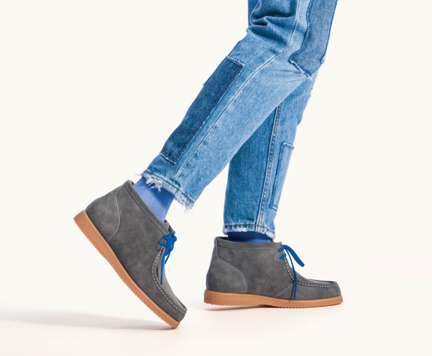 Bridgeport 2 Hush Puppies Dark Grey Suede