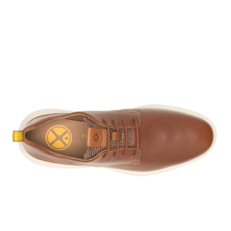 Men's Advance Lace Up Oxford Hush Puppies Cognac Leather