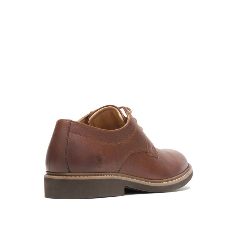 Men's Detroit Plain Toe Oxford Hush Puppies Cognac Leather