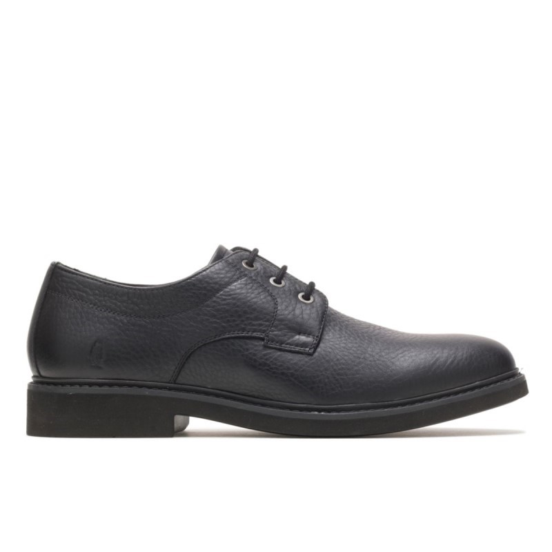 Men's Detroit Plain Toe Oxford Hush Puppies Black Leather