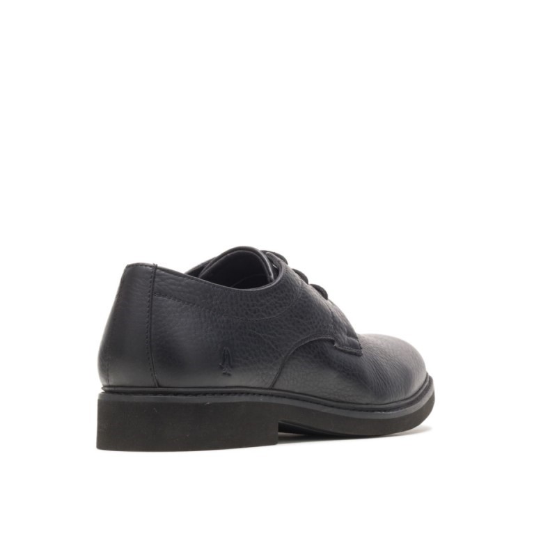 Men's Detroit Plain Toe Oxford Hush Puppies Black Leather