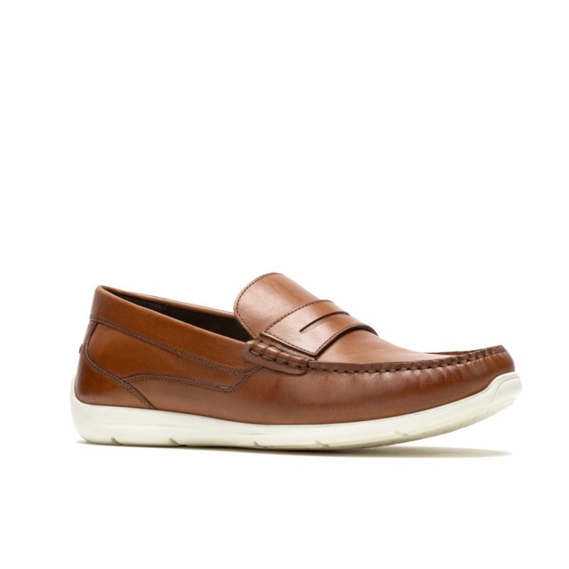 Men's Julian Loafer Hush Puppies Cognac Leather