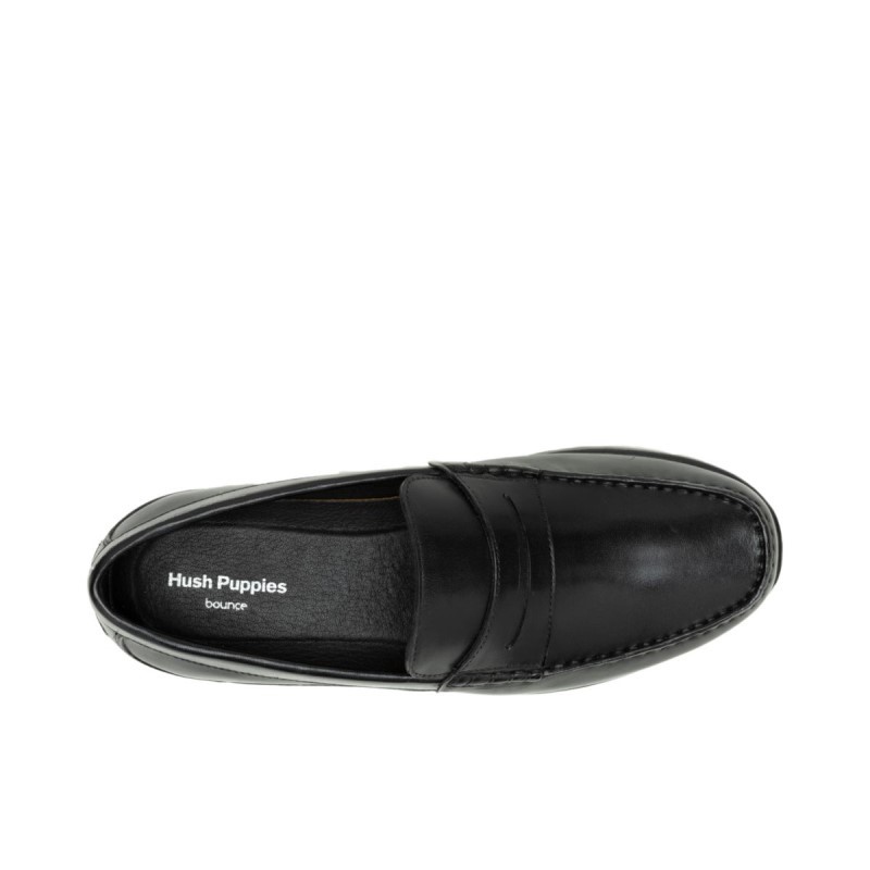 Men's Julian Loafer Hush Puppies Bold Black Leather