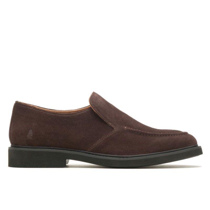 Men's Earl Loafer Hush Puppies Dark Brown Suede