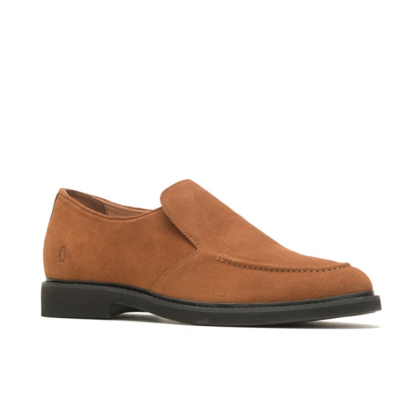 Men's Earl Loafer Hush Puppies Dark Chestnut Suede