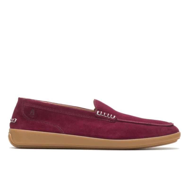 Men's Finley Loafer Hush Puppies Wine Suede