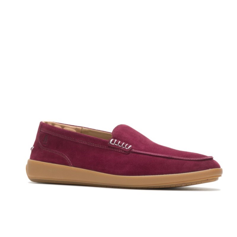 Men's Finley Loafer Hush Puppies Wine Suede