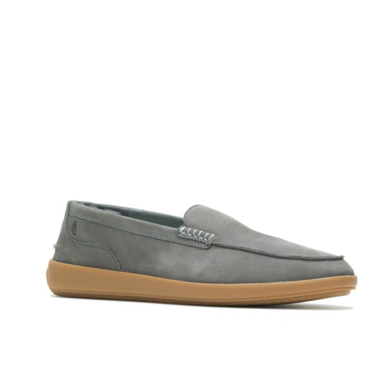 Men's Finley Loafer Hush Puppies Dark Grey Nubuck