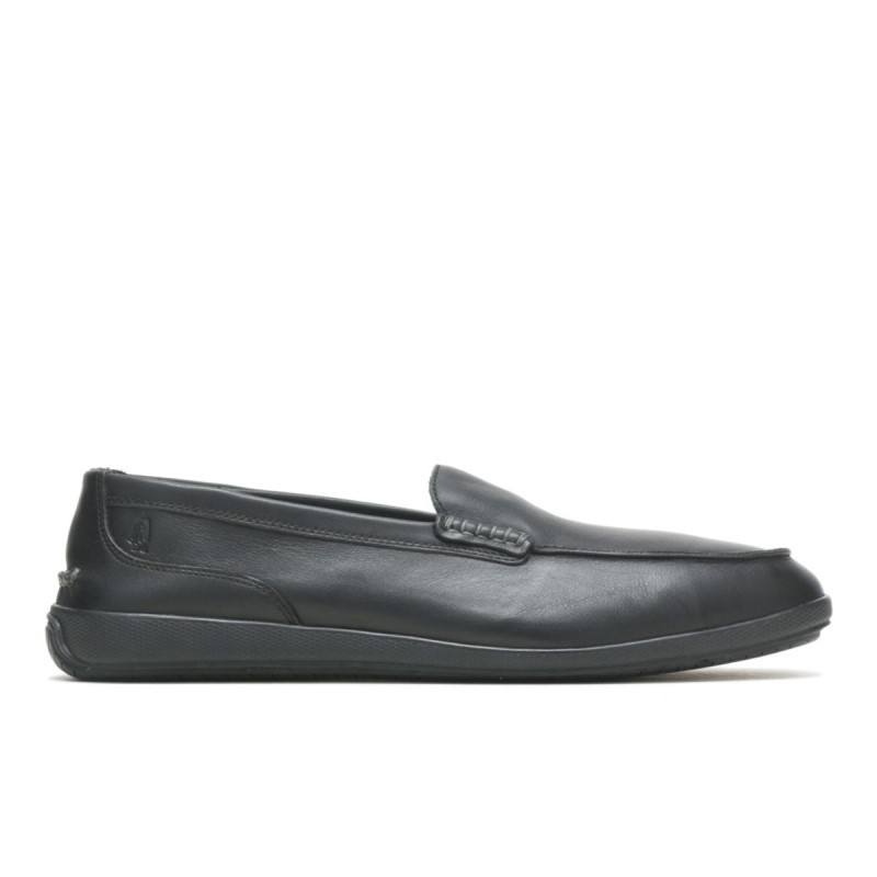 Men's Finley Loafer Hush Puppies Black Leather