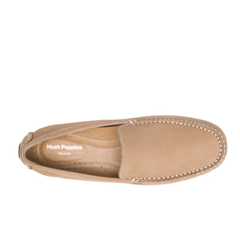 Men's Monaco Driver II Hush Puppies Taupe Nubuck