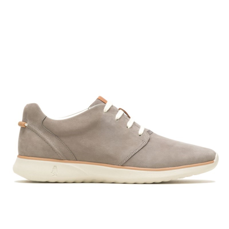 Men's The Good Lace Up Sneaker Hush Puppies Light Grey Nubuck