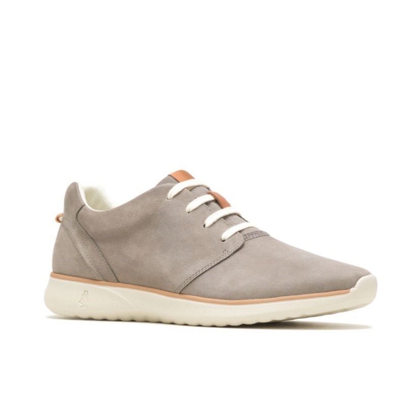 Men's The Good Lace Up Sneaker Hush Puppies Light Grey Nubuck