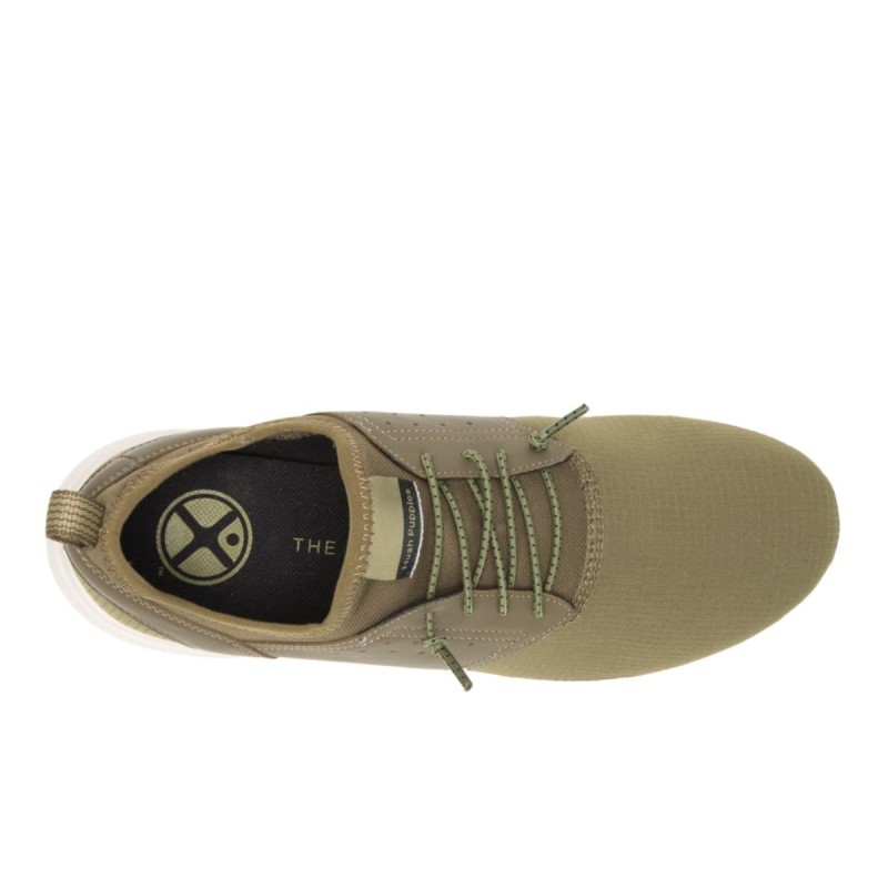 Men's Elevate Bungee Sneaker Hush Puppies Olive Green