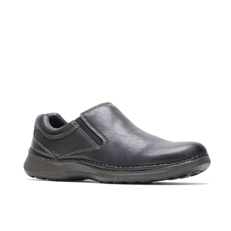 Men's Lunar II Hush Puppies Black Leather