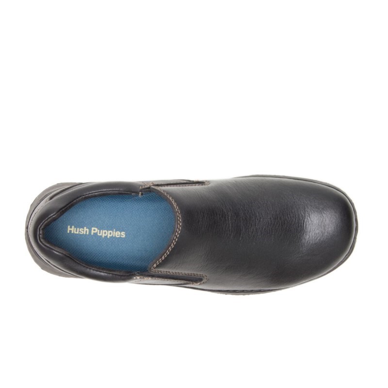 Men's Lunar II Hush Puppies Black Leather