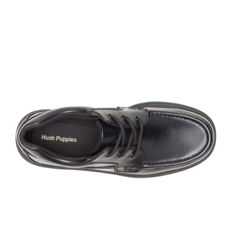 Men's Gus Hush Puppies Black Leather