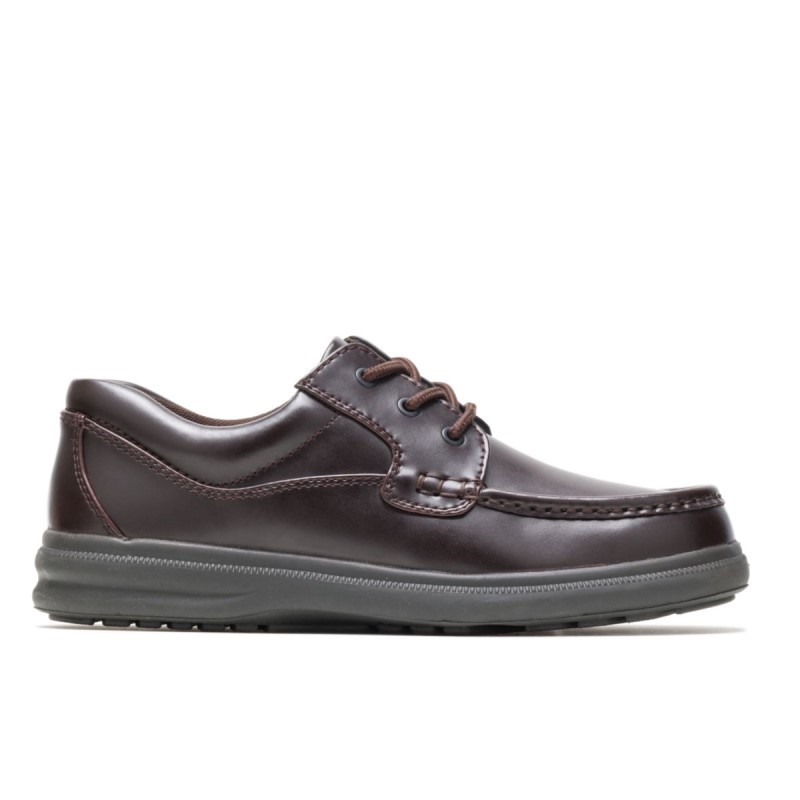 Men's Gus Hush Puppies Dark Brown Pull-Up Leather