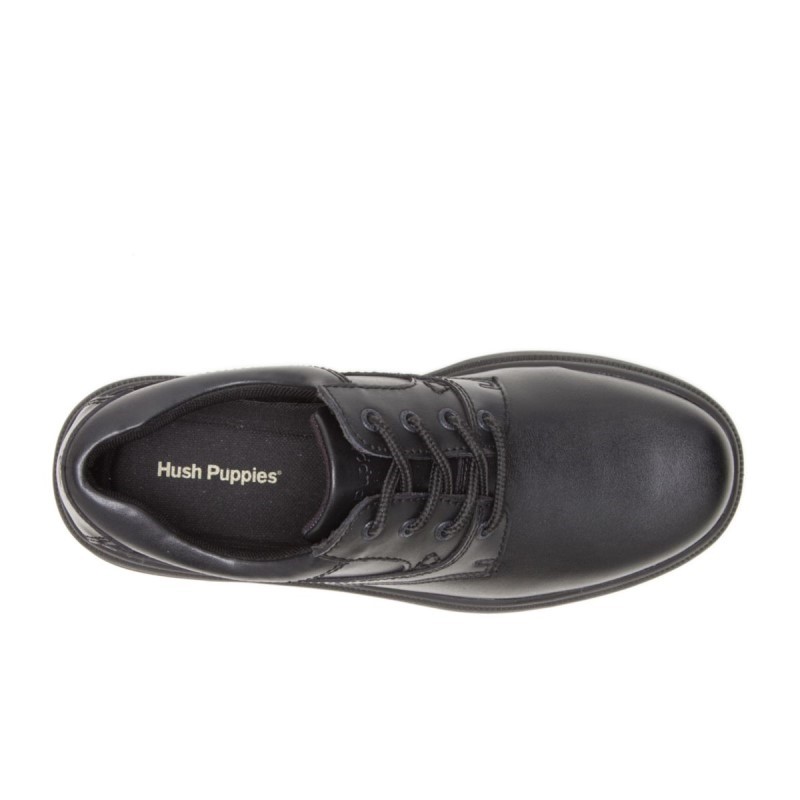 Men's Glen Hush Puppies Black Leather