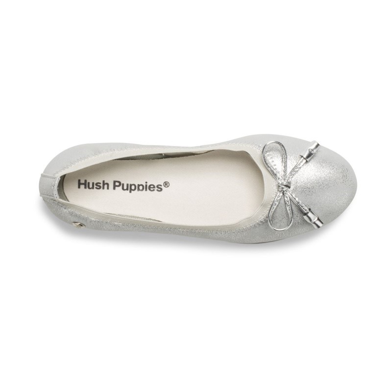 Big Kid's Josie Mary Jane Hush Puppies Silver