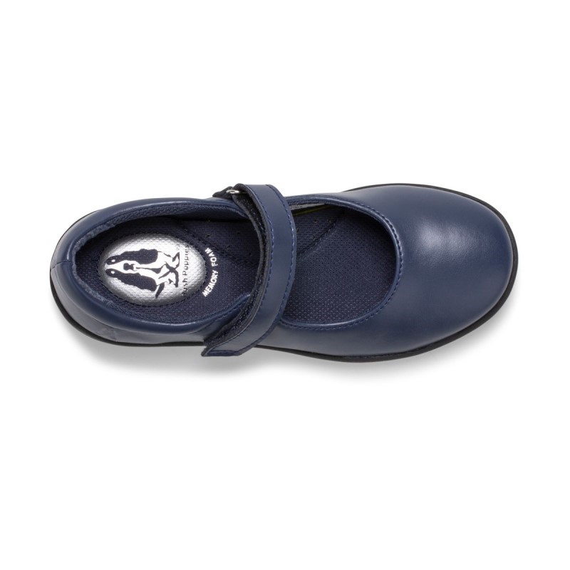 Big Kid's Lexi Mary Jane Hush Puppies Navy