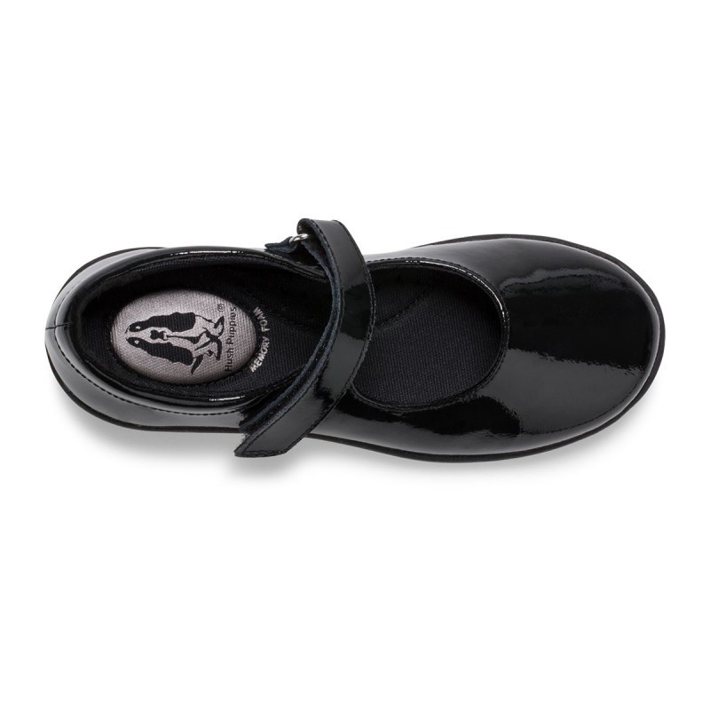 Big Kid's Lexi Mary Jane Hush Puppies Black Patent